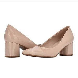 Calvin Klein Blush Block Heel Pumps